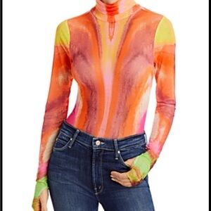 AFRM Zadie mesh turtleneck - Size XL